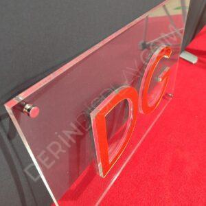 Pleksi Kabartma Kapı Tabelası - Görsel 5