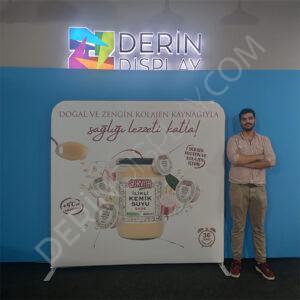 200x190 cm Kumaş Tekstil Stand Düz - Görsel 4