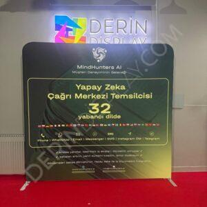 250x230 cm Kumaş Tekstil Stand Düz - Görsel 3