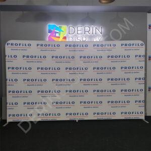 400x230 cm Kumaş Tekstil Stand Düz - Görsel 3