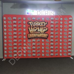 400x230 cm Kumaş Tekstil Stand Düz - Görsel 6