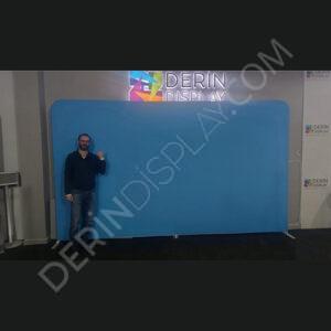 400x230 cm Kumaş Tekstil Stand Düz - Görsel 8