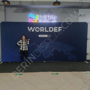 500x230 cm Kumaş Tekstil Stand Düz - Görsel 3