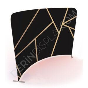 230x230 cm Kumaş Tekstil Stand Oval - Görsel 3