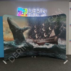 300x230 cm Kumaş Tekstil Stand Oval - Görsel 5