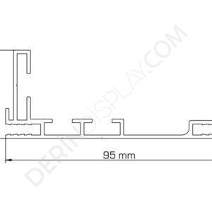 Tekstil Light Box- LedBox Tek Yönlü Demonte - Görsel 8