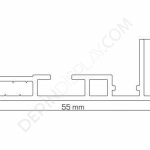 Tekstil Light Box- LedBox Tek Yönlü - Görsel 5