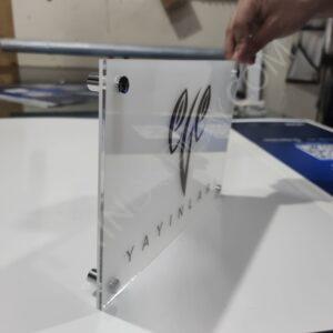 Pleksi Kapı Tabelası Çift Kat Pleksi Folyo Baskı - Görsel 5