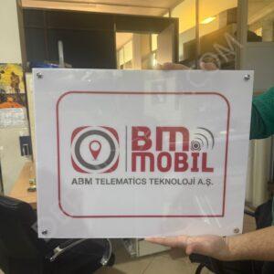 Pleksi Kapı Tabelası Çift Kat Pleksi Folyo Baskı