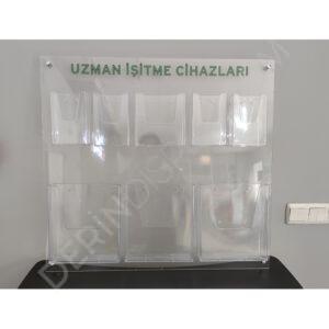Pleksi Zeminli Duvar Tipi Broşür Katalog Panosu - Görsel 3