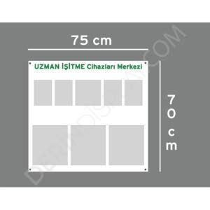 Pleksi Zeminli Duvar Tipi Broşür Katalog Panosu - Görsel 4