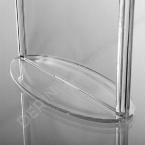 AKRİLİK OVAL TABANLI MASAÜSTÜ FÖYLÜK & MENÜ TUTUCU - Görsel 3