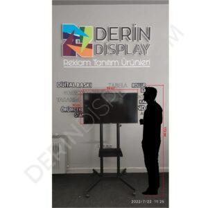 Ayarlanabilir AYAKLI LCD, PLAZMA, LED TV Standı, Televizyon Sehpası, Siyah TV Ünitesi, - Görsel 8