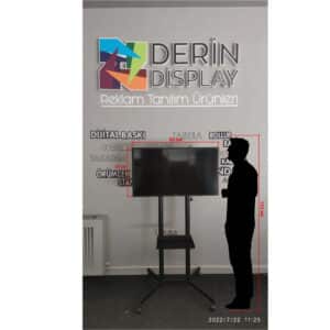 Ayarlanabilir AYAKLI LCD, PLAZMA, LED TV Standı, Televizyon Sehpası, Siyah TV Ünitesi, - Görsel 8