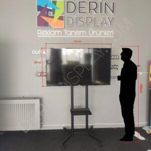 Ayarlanabilir AYAKLI LCD, PLAZMA, LED TV Standı, Televizyon Sehpası, Siyah TV Ünitesi, - Görsel 9