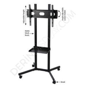 Ayarlanabilir AYAKLI LCD, PLAZMA, LED TV Standı, Televizyon Sehpası, Siyah TV Ünitesi,