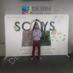 DÜZ KUMAŞ TEKSTİL STAND BASKISI