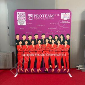 200×230 cm Kumaş Tekstil Stand Düz - Görsel 9