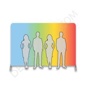 350×230 cm Kumaş Tekstil Stand Düz