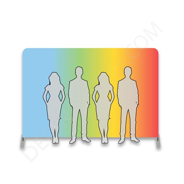 kumaş tekstil stand duz standart ölçü