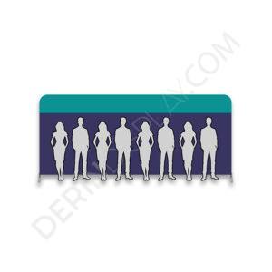 600×250 cm Kumaş Tekstil Stand Düz