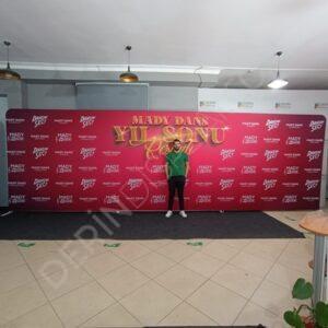 800×250 cm Kumaş Tekstil Stand Düz - Görsel 3