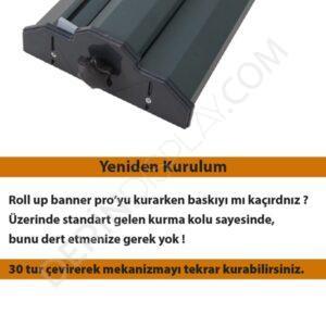 120x200 cm Lux Pro Rollup Banner Stand - Görsel 9