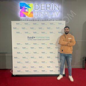 200x200 cm Lux Pro Rollup Banner Stand - Görsel 4