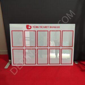 Pleksi Duyuru ve İlan Panosu 10 x A4