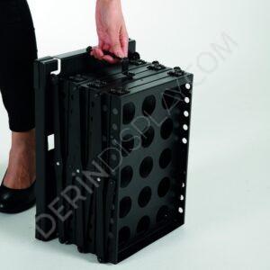 Snapper Katlanabilir Tek Taraflı Portatif Broşür Standı 4 Raflı A4 - Görsel 6