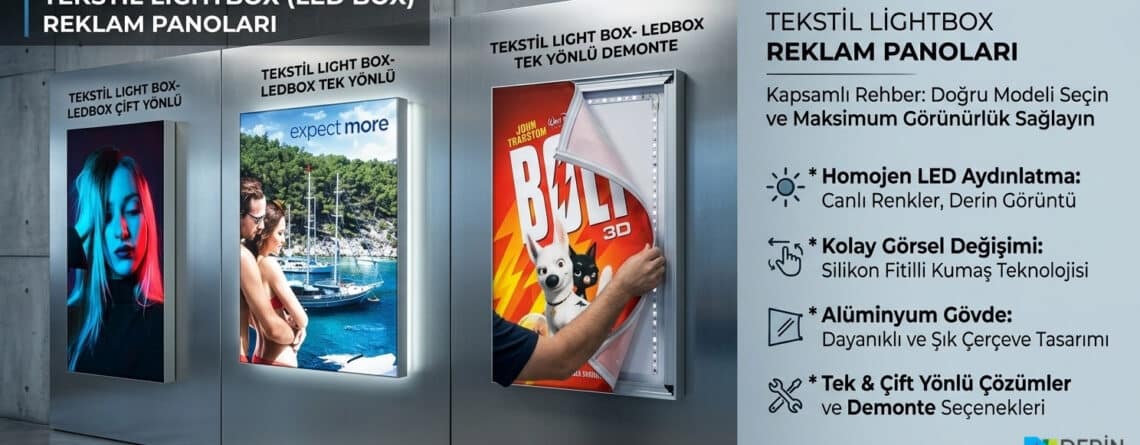 Tekstil Ledbox Reklam Panosu