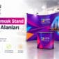 L ve U örümcek stand kullanım alanları ve fuar tanıtım standı